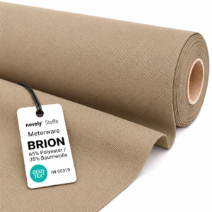 brion – baumwoll mix mit twillstruktur 34 dunkelbeige